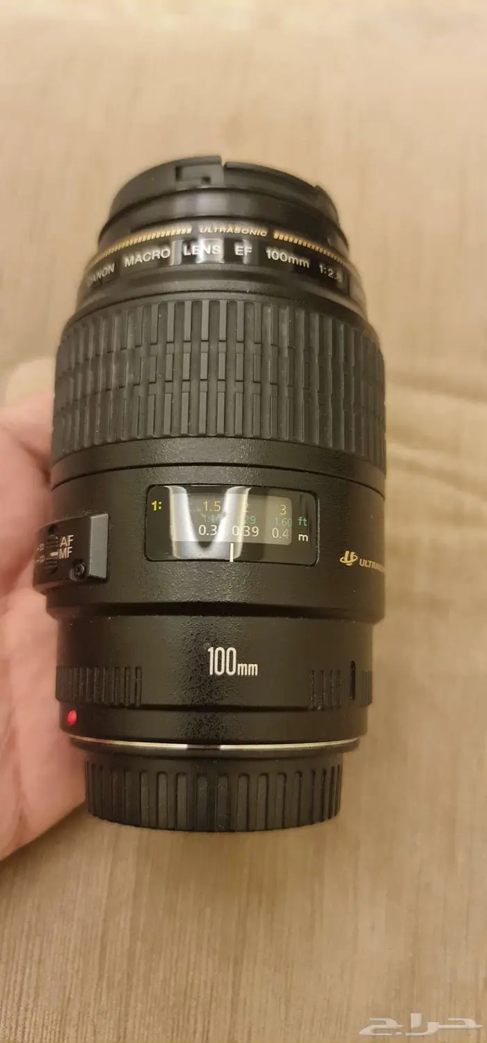 عدسة كانون ماكرو 100mm canon ذهبي 0