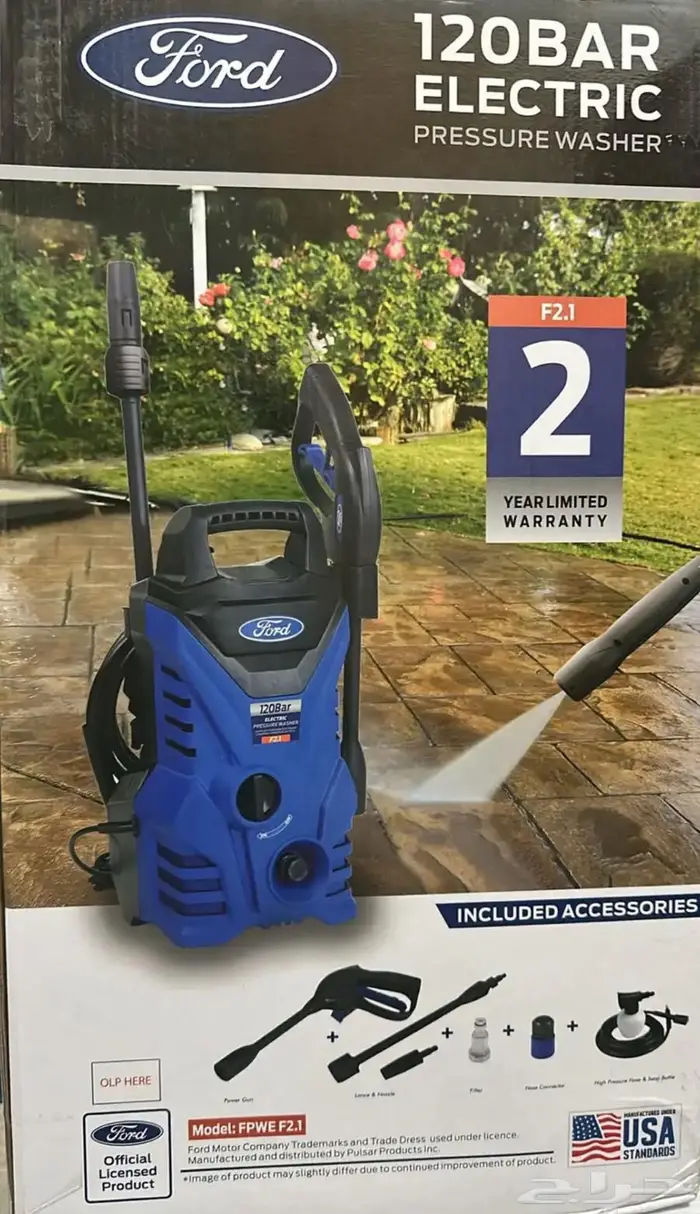 مضخة غسيل سيارات 135 بار من شركة فورد الأمريكية جديد 5