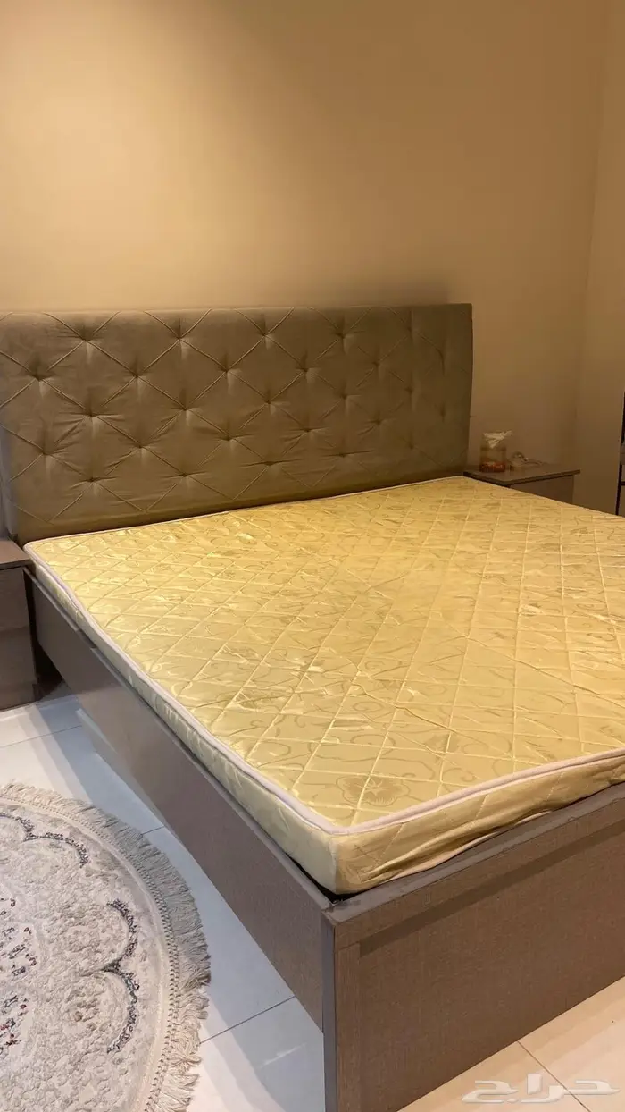 سرير نفرين مع الكومدينة مع الفرش ودولاب 0