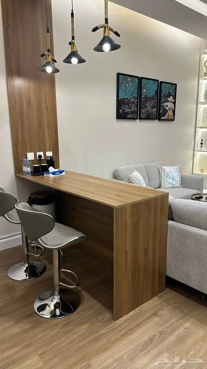 غرفة وصالة ومطبخ وحمام فاخرة الايجار شهري 2