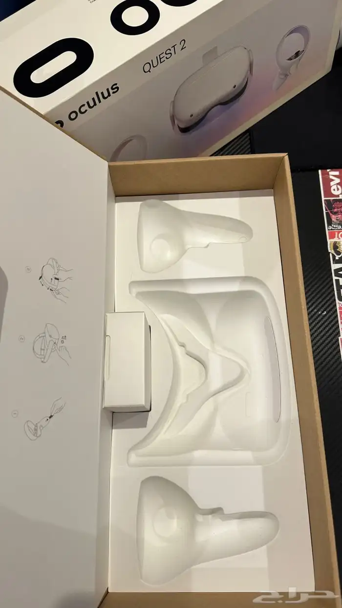 نظارة الواقع الافتراضي oculus quest 2 مع سلك بطول 20 قدم 11