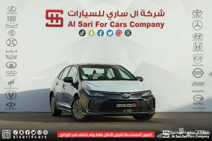 تويوتا كورلا XLI جنوط محرك 2.0 2025 اقساط بنوك وشركات 2