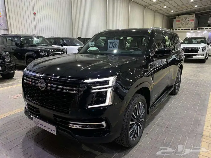 نيسان باترول بلاتنيوم 2026 اسود توين تربو خليجي 7