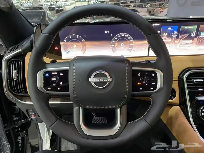 نيسان باترول بلاتنيوم 2026 اسود توين تربو خليجي 15