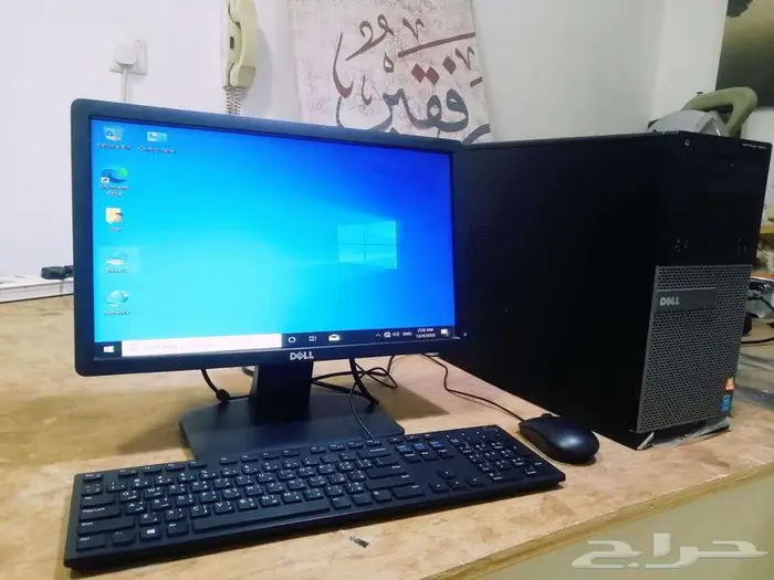 كمبيوتر مكتبي ديل مع الشاشة 5