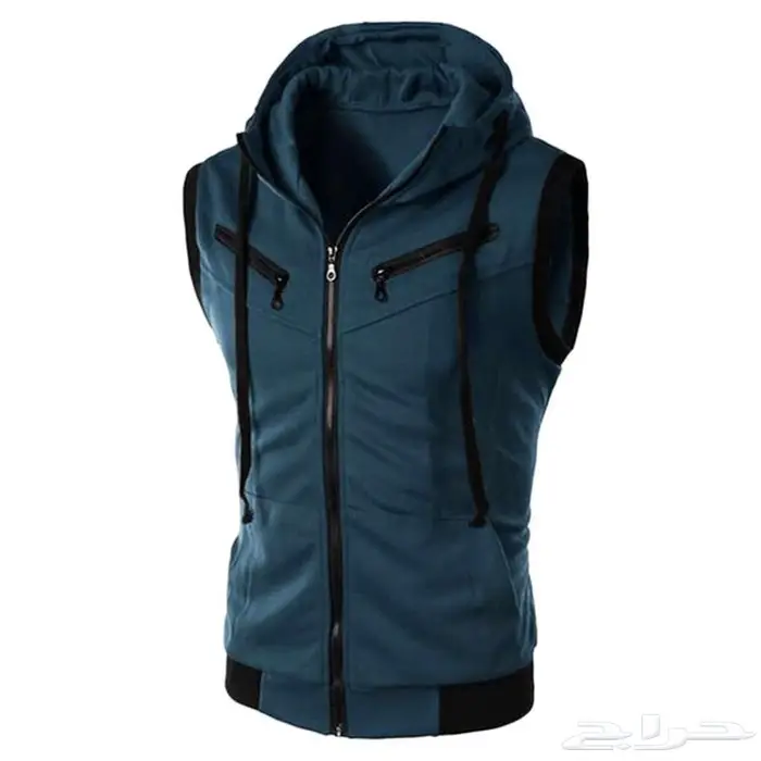 Hooded sleeveless jacket for casual wear 5