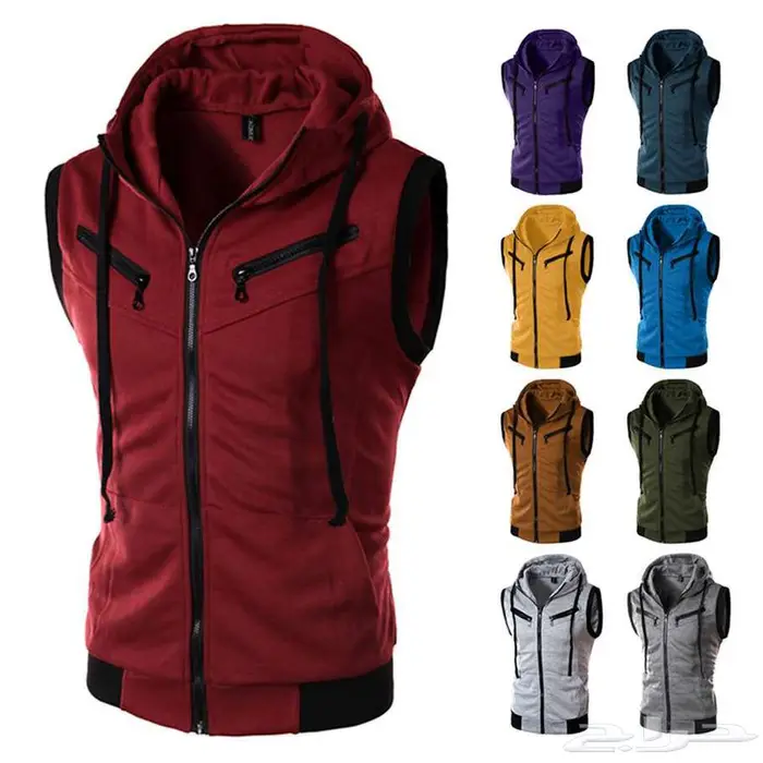 Hooded sleeveless jacket for casual wear 0