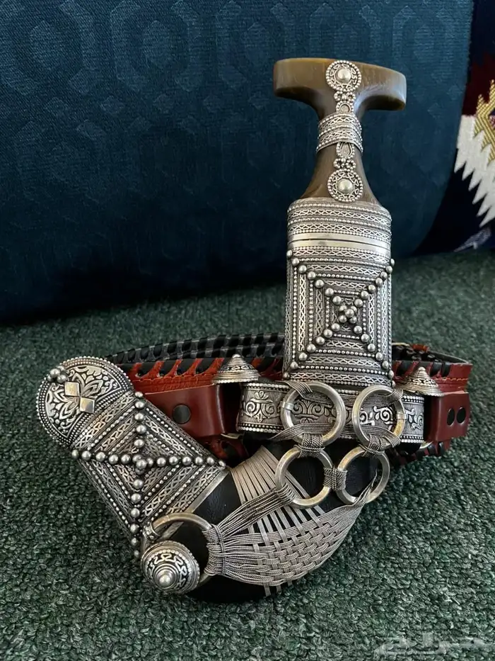 خنجر قرن جاموس طبيعي ( تم البيع ) 0