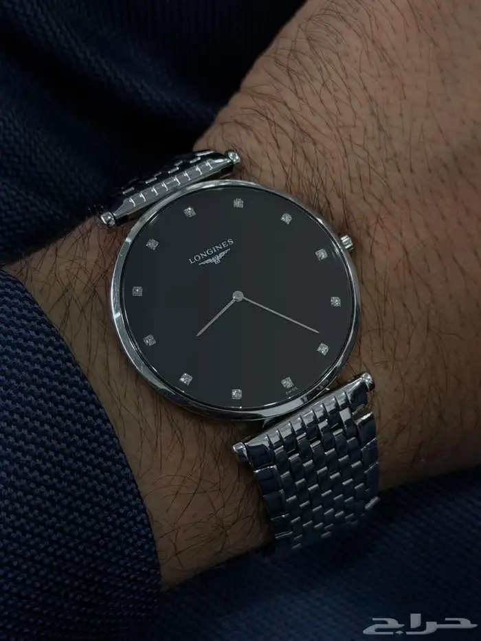 ساعة لونجنس الماس اصليه 10