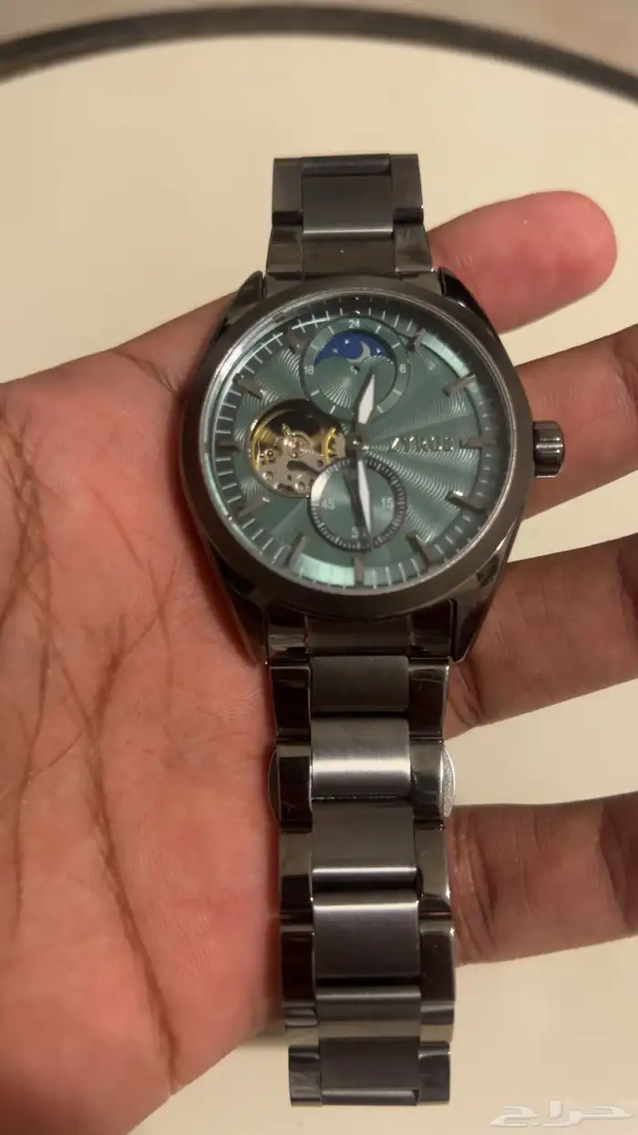 ساعة إشراق زايروس اتوماتيك بلون رمادي 2