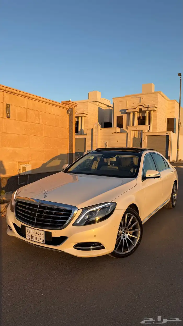 مرسيدس 2015 S400 فصوص 4 (أزرار) لؤلؤي داخلي بيج هلوز 0