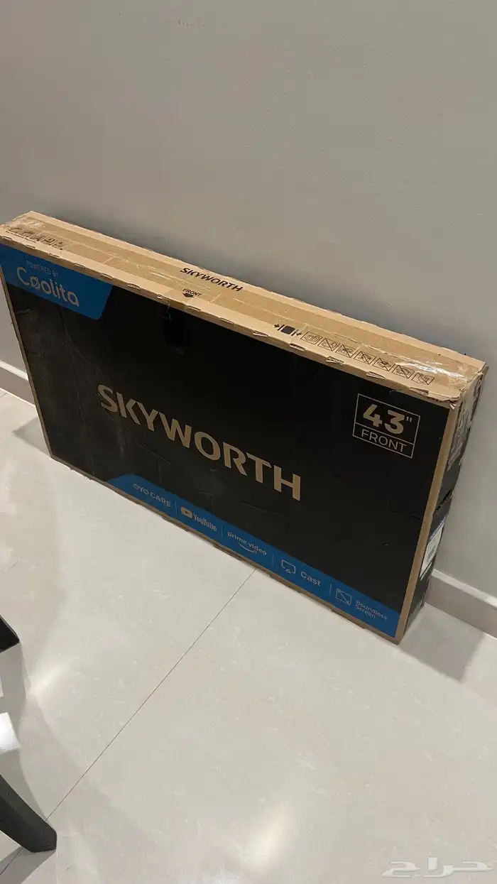 تلفزيون شاشه 43 بوصه سمارت جديد بكرتون 1