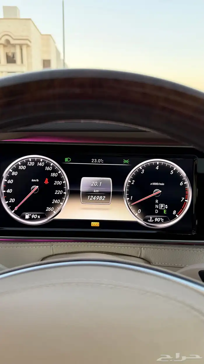 مرسيدس 2015 S400 فصوص 4 (أزرار) لؤلؤي داخلي بيج هلوز 54