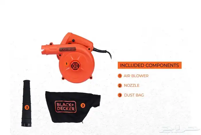 بلاك اند ديكر منفاخ هواء كهربائي ومكنسة كهربائية 2