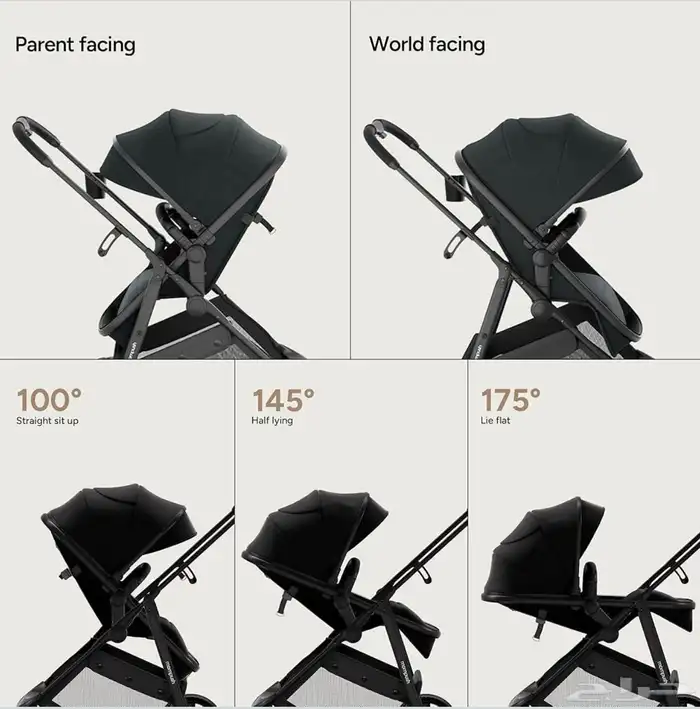 عربيه اطفال موم بوش 2 في 1. mom push stroller 2-1 1