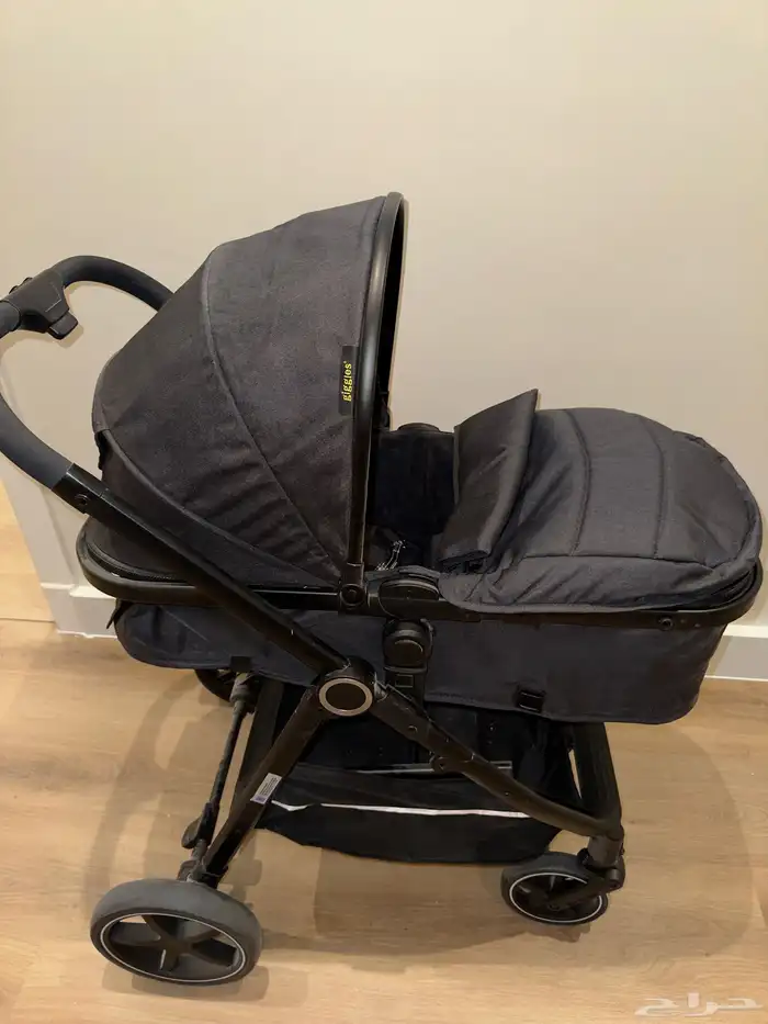 عربة أطفال Giggles Harley   لون رمادي مستعملة جديدة 0