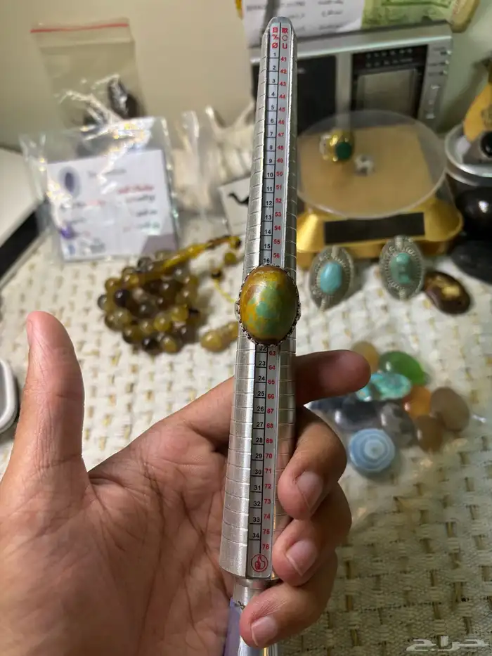 خاتم فضه من النوادر على حجر فيروز حسيني قديم 7