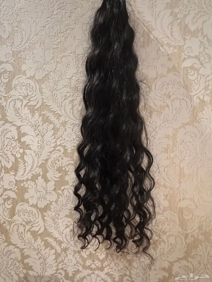 شعر اكستنشن طبيعي كيرلي جديد مغسول 1