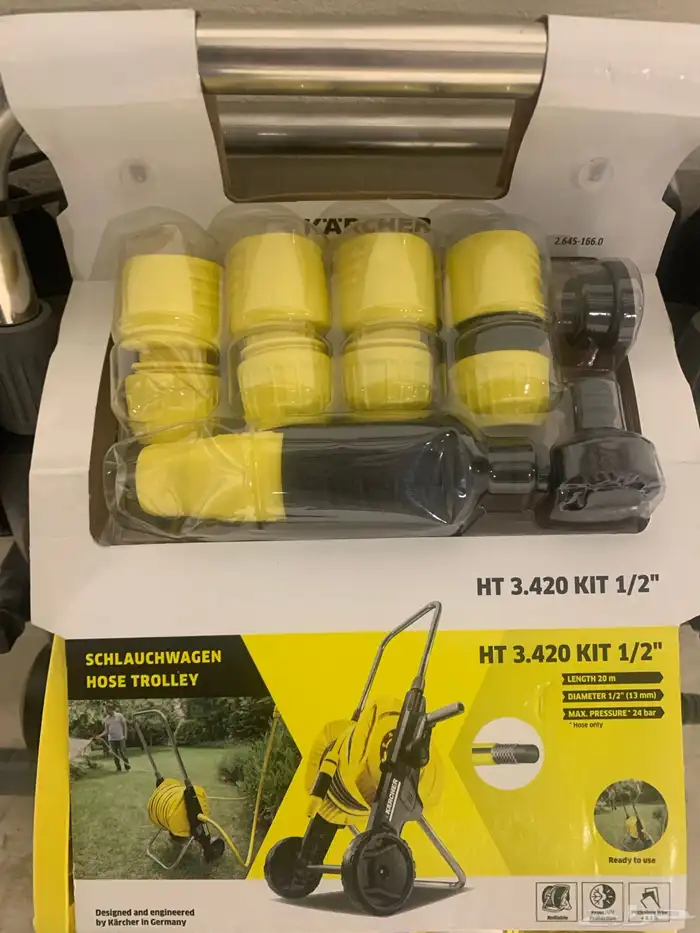 كارشر كارتشر KARCHER خرطوم هوز ماء متحرك وثابت جديد 7
