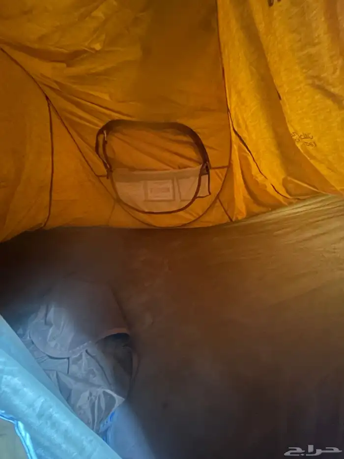 خيمه جديده كبيره تكفي 7 اشخاص السوم من 500 ريال والحد قريب 4
