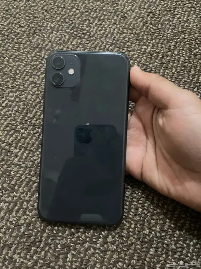 آيفون 11 آلون  اسود. مستعمل الشاشه الأمامية مكسوره للبيع 0