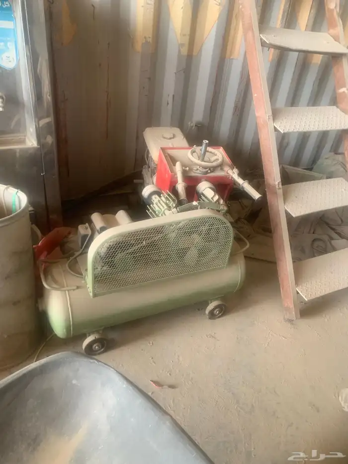 مكينة قص ازفلت وماطور هواء 0