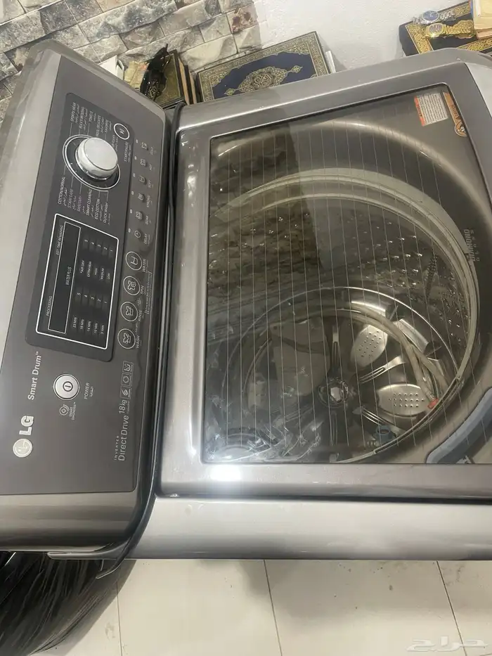 غسالة LG كيلو 18 نظيفة جدا استخدام شهرين 0