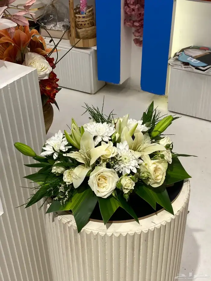 فازات_ورد_بوكيه_طاوله ورد طبيعي صناعي 0