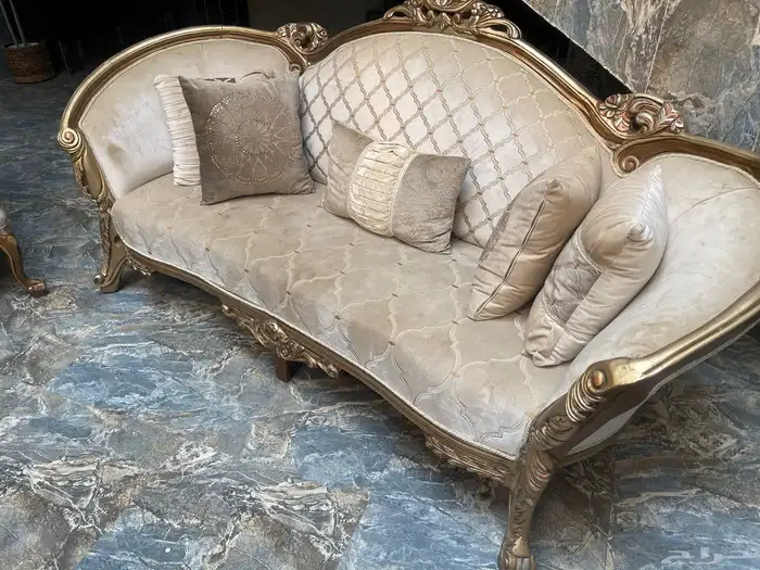 كنب صالة 6 قطع لون رائع 0