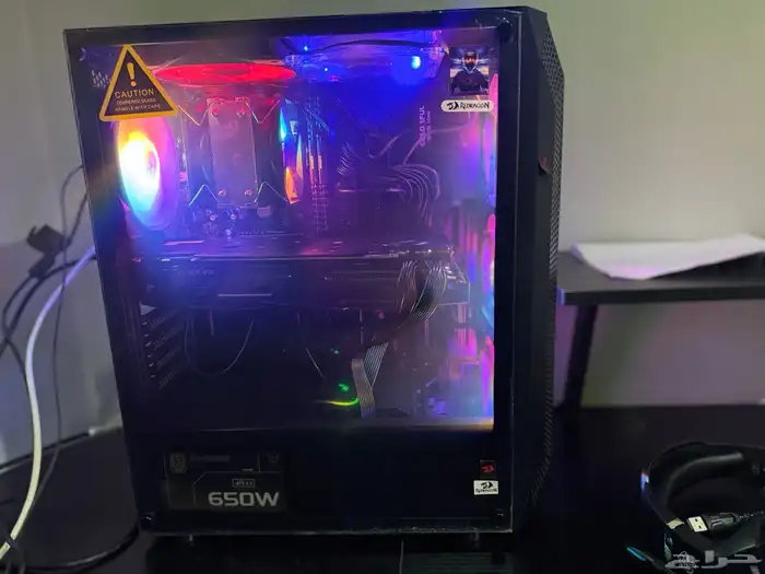 للبيع بي سي قيمنق Pc Gaming شبه جديد مع كراتينه 1