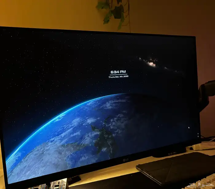 السلام عليكم PC للبيع RTX 3070 Ti مع شاشة LG 0