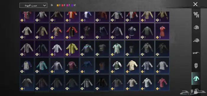 حساب ببجي 7 اسلحه تطور ولباس نادره ولايجيي الاصاملل 3