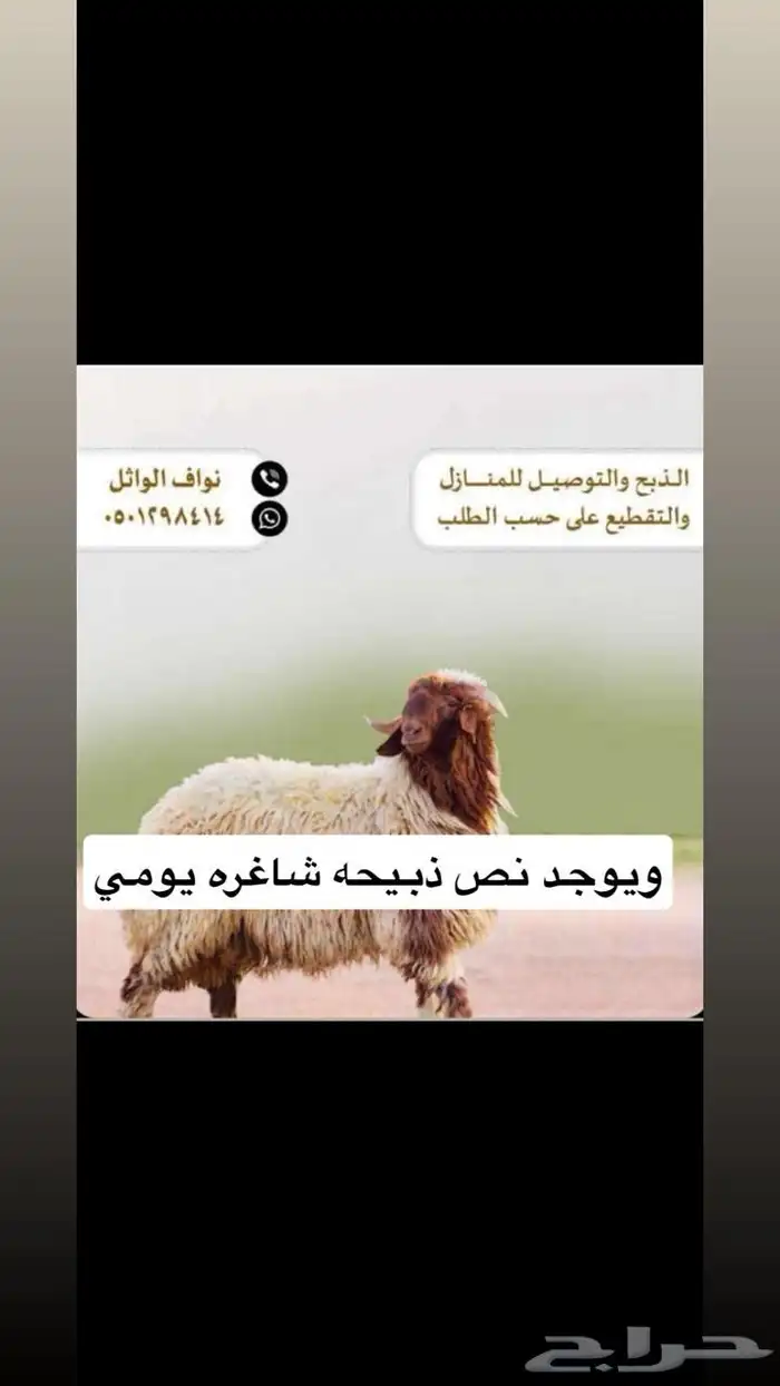 ذبيحتك لباب بستك 1