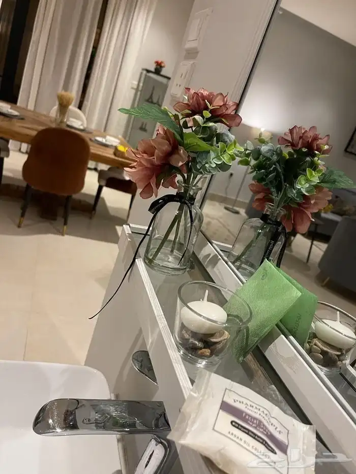 شقه للأيجار ( الياسمين ) مؤثثه 11