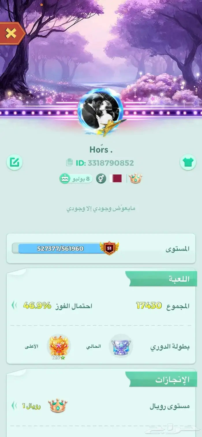 حساب لودو رويال 1 0