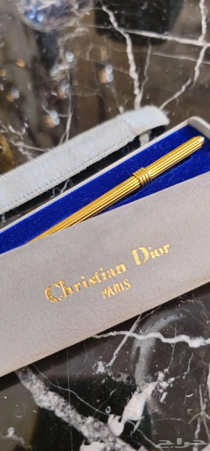 قلم كريستانديور باريس طلاء ذهب فنتج 1