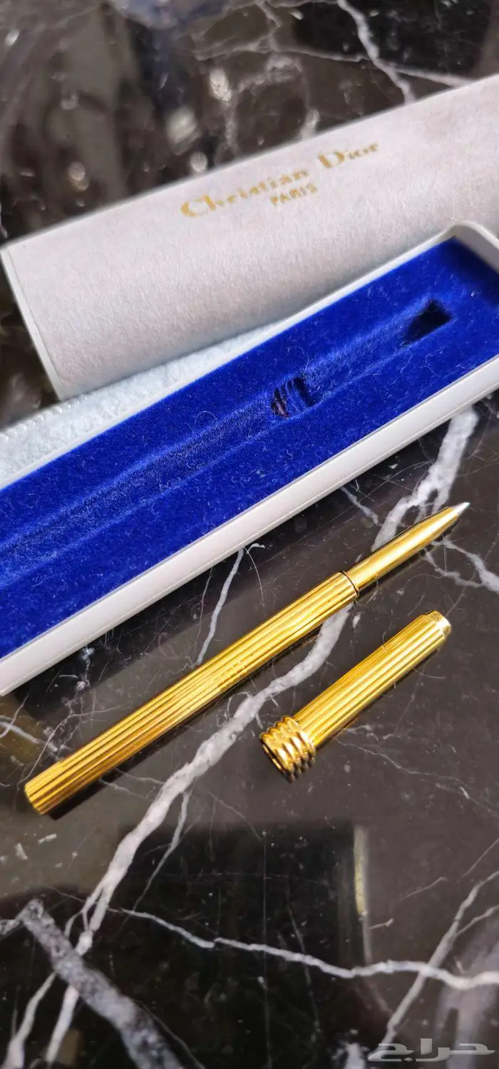 قلم كريستانديور باريس طلاء ذهب فنتج 3