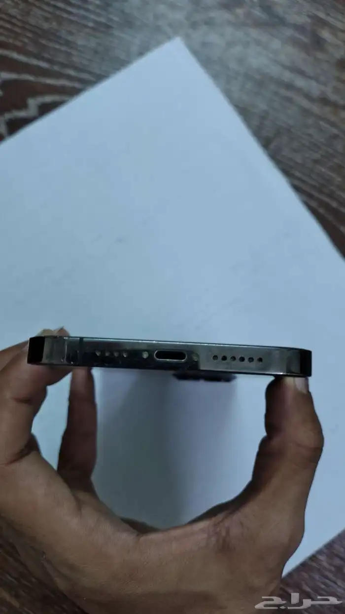 جوال ايفوان 12مغير سماعه الي تحت وشاشه مكسوره كسر خفيف 5