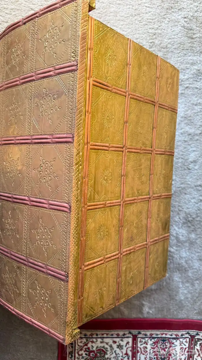 صندوق مبيت ملبس نحاس بالكامل ومبطن من الداخل 6