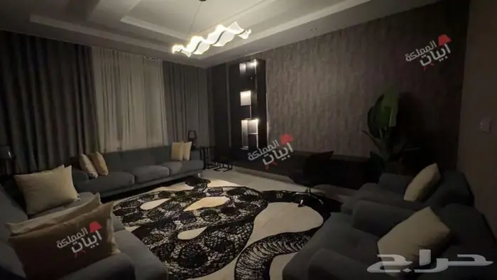 طاولة تلفزيون مزودة بإضاءة لون اسود - وصور بعد التركيب 4