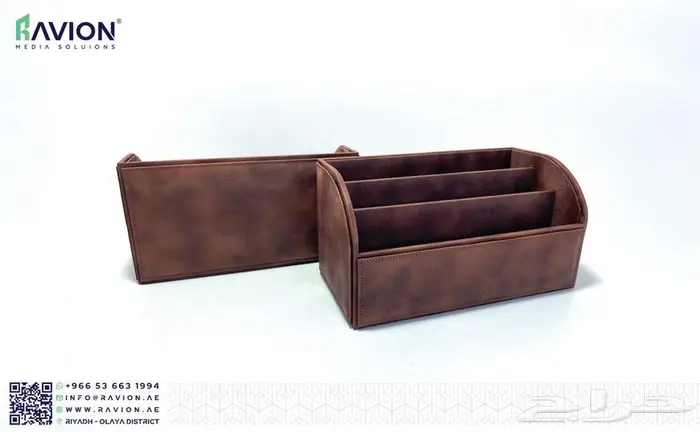 أطقم جلدية فاخرة وبتصاميم احترافية طقم جلد مكتبي 25