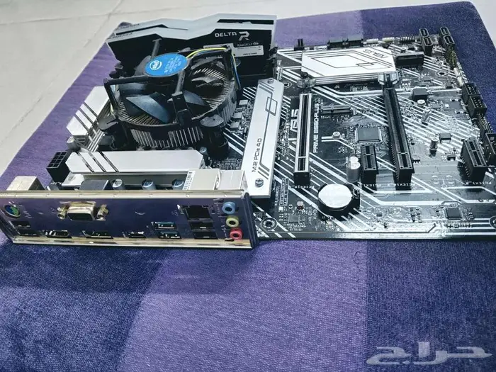 معالج i5-10400F مذربورد ASUS prime B560 رامات T-Force 16GB 4