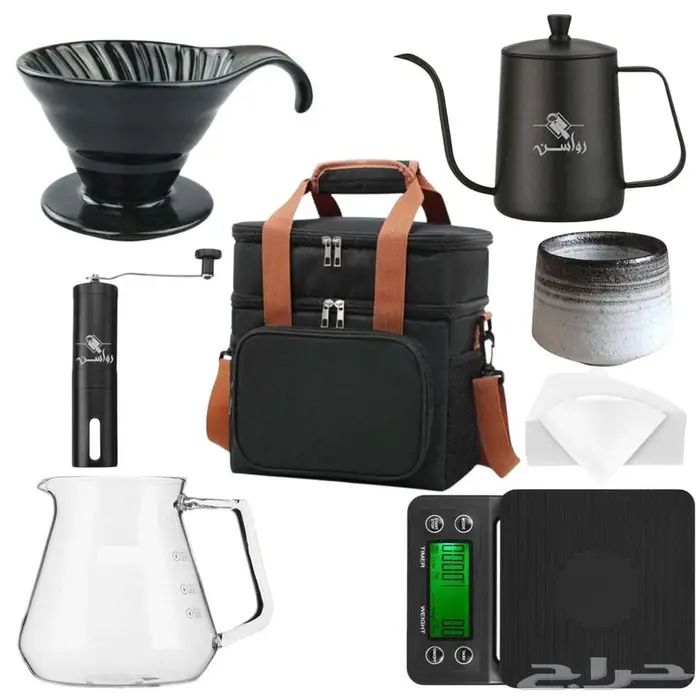 شنطة قهوة مختصة مع أدوات القهوة 0
