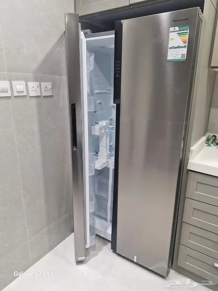 ثلاجة باناسونيك جديدة بابين بكرتونها 18 قدم 2000 ريال 3