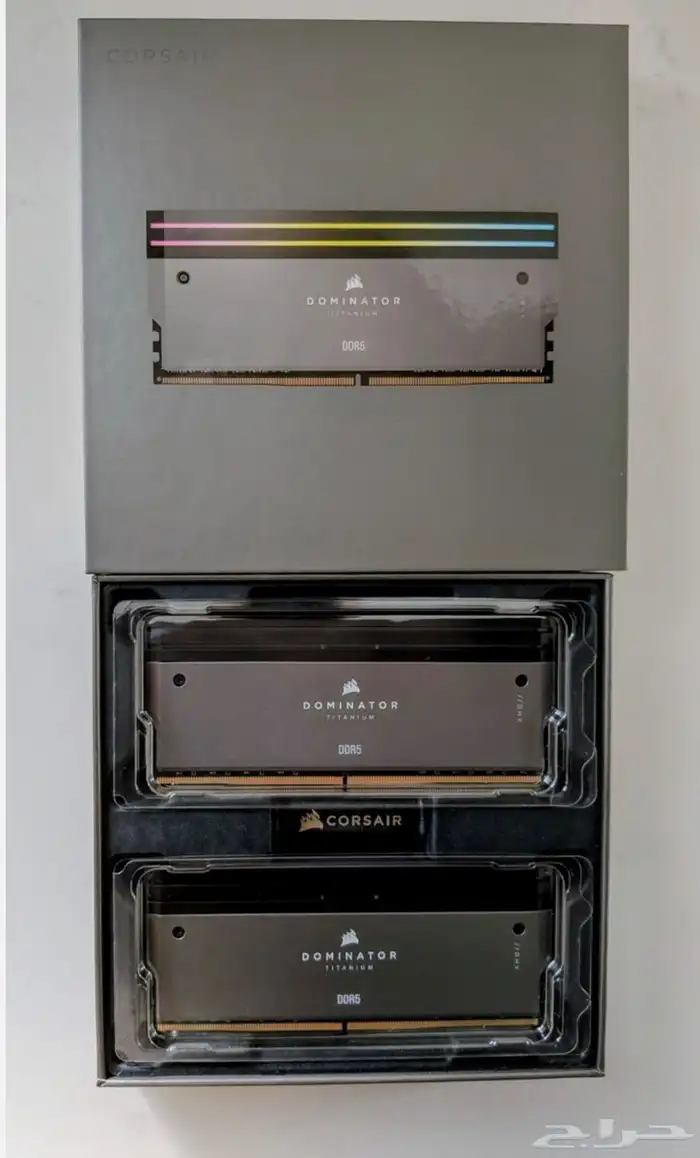 رامات Corsair Dominator Titanium DDR5 RGB 64GB 6000MHz جديد 1