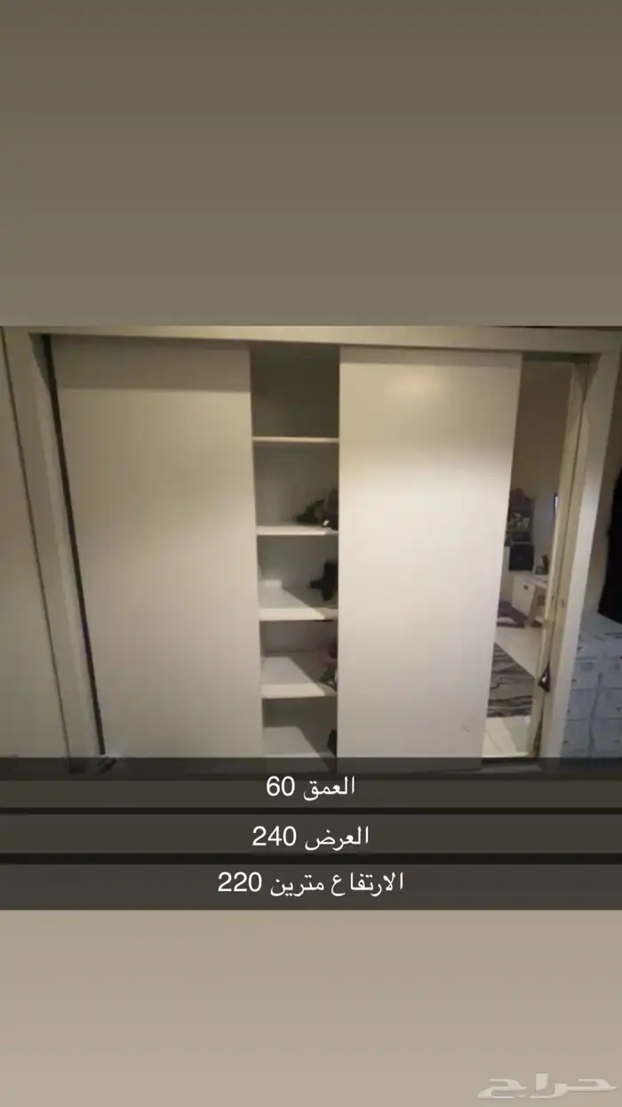 دولاب نظيف 3 ابواب واحد مرايا مقسم التعليق جديد 0