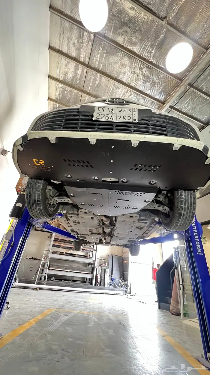 صاجة كامري 2018-2024 حديد ضد الصدأ حماية كامل المكينه 8