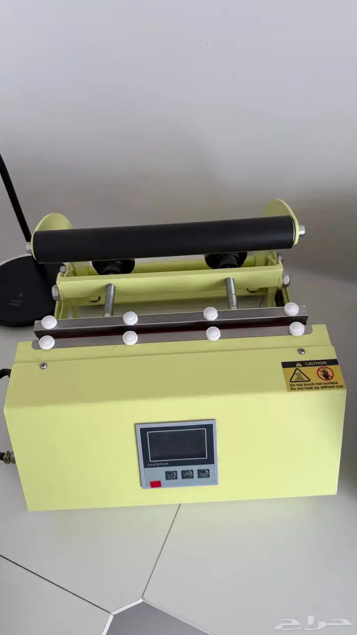 جهاز كبس حراري اكواب مقاسات مختلفه   ملابس وكابات وصحون 1