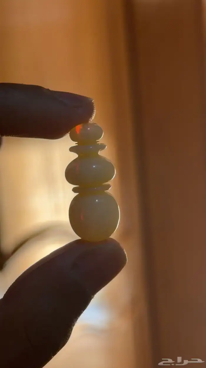 سبحة دومنه (ضومنه) لؤلؤي شفافيه وانعكاس 7