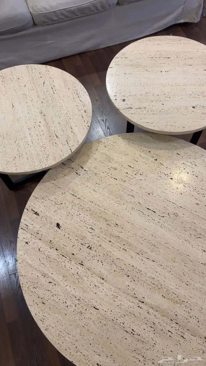 طاولات رخام ترافينتينو 1